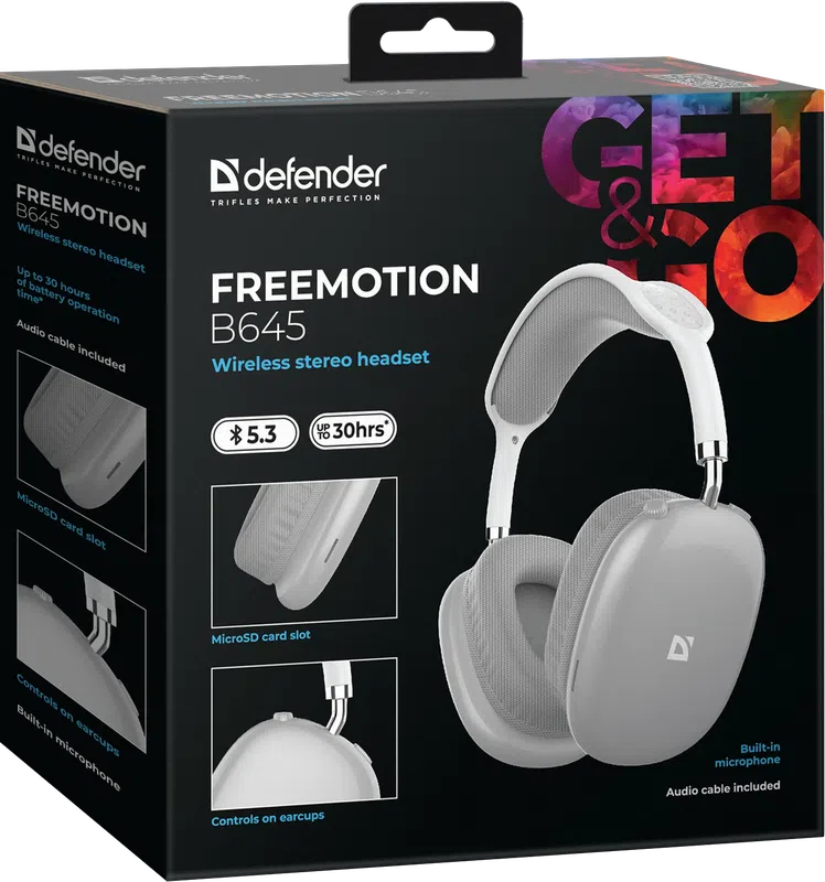 Defender - Wireless stereo headset FreeMotion B645