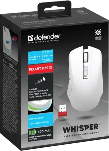 Defender - Wireless gaming mouse Whisper GM-209