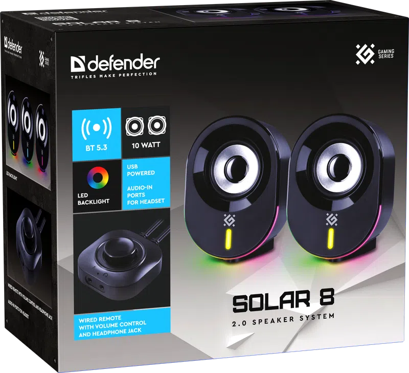 Defender - 2.0 Speaker system Solar 8