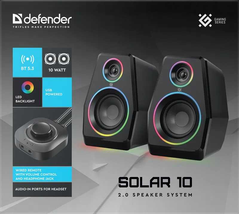 Defender - 2.0 Speaker system Solar 10