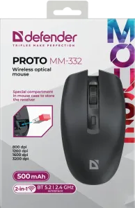 Defender - Wireless optical mouse Proto MM-332