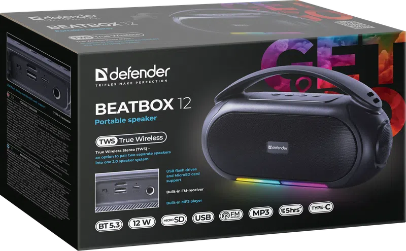 Defender - Portable speaker Beatbox 12