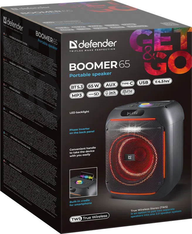 Defender - Portable speaker Boomer 65