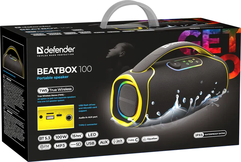 Defender - Portable speaker Beatbox 100