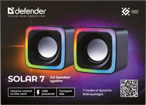 Defender - 2.0 Speaker system Solar 7 Defender - 2.0 Speaker system Solar 7