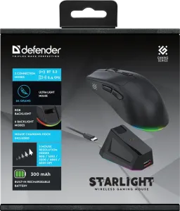 Defender - Wireless gaming mouse Starlight GM-186