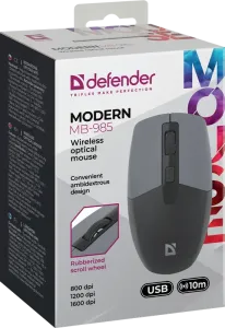 Defender - Wireless optical mouse Modern MB-985