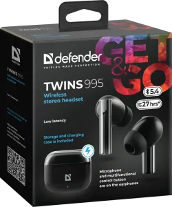 Defender - Wireless stereo headset Twins 995