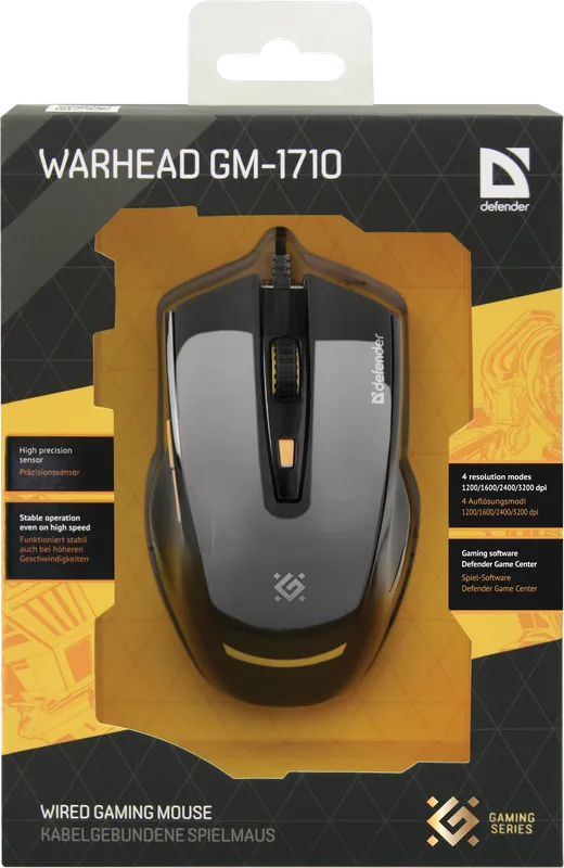 Defender - Wired gaming mouse Warhead GM-1710
