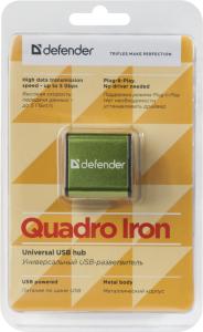 Defender - Universal USB hub Quadro Iron