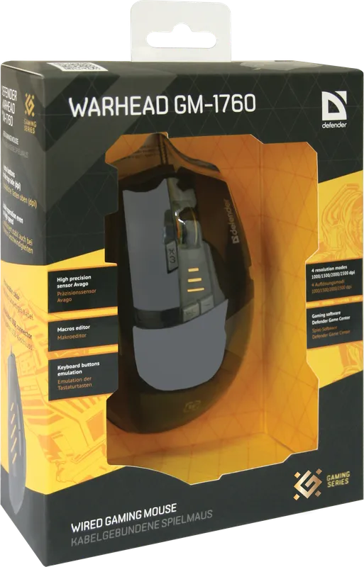 Defender - Wired gaming mouse Warhead GM-1760
