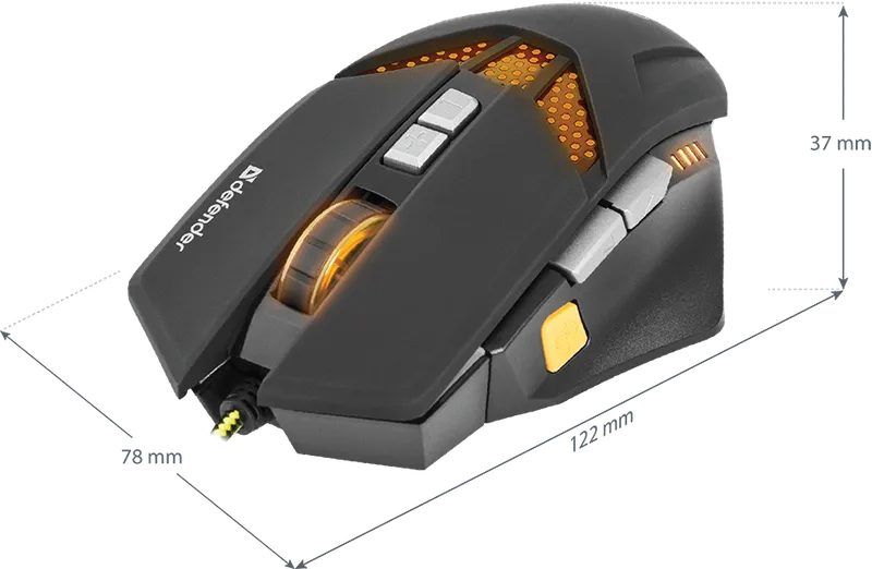 Defender - Wired gaming mouse Warhead GM-1780