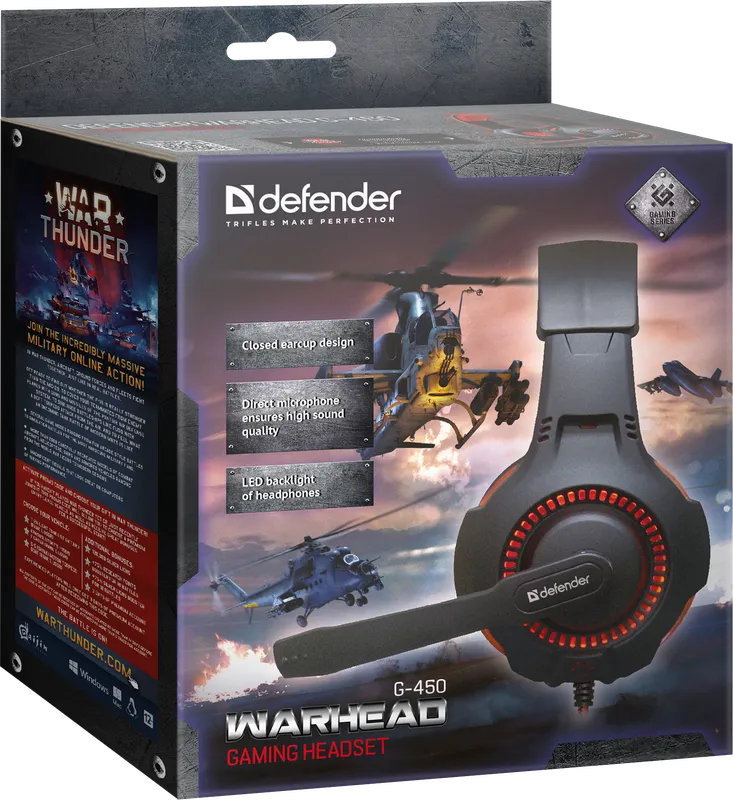 Defender - Gaming headset Warhead G-450