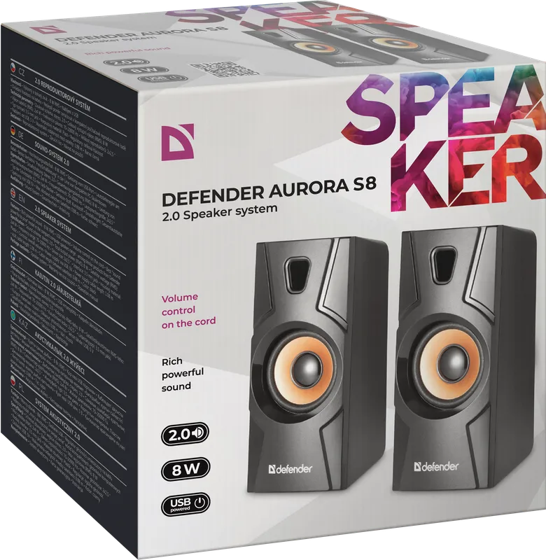 Defender - 2.0 Speaker system Aurora S8