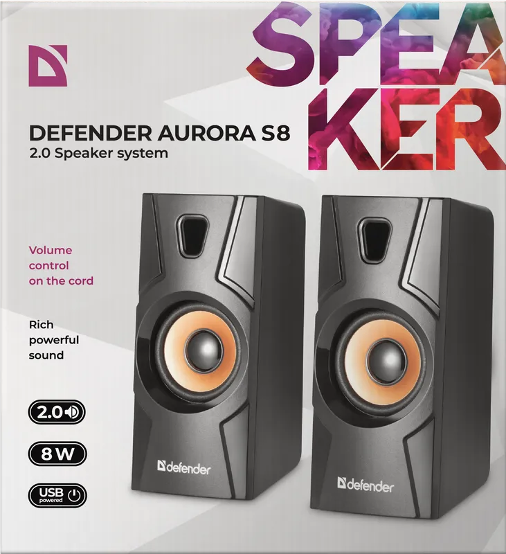 Defender - 2.0 Speaker system Aurora S8