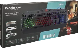 Defender - Wired gaming keyboard Werewolf GK-120DL