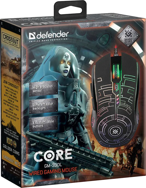 Defender - Wired gaming mouse Core GM-330L