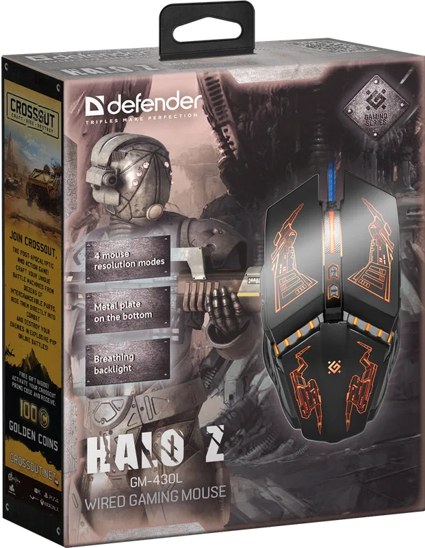 Defender - Wired gaming mouse Halo Z GM-430L