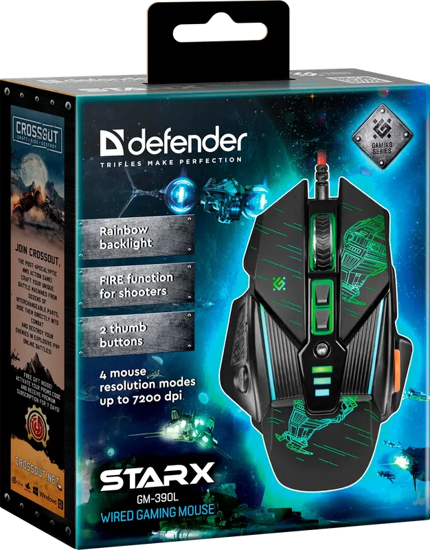 Defender - Wired gaming mouse sTarx GM-390L