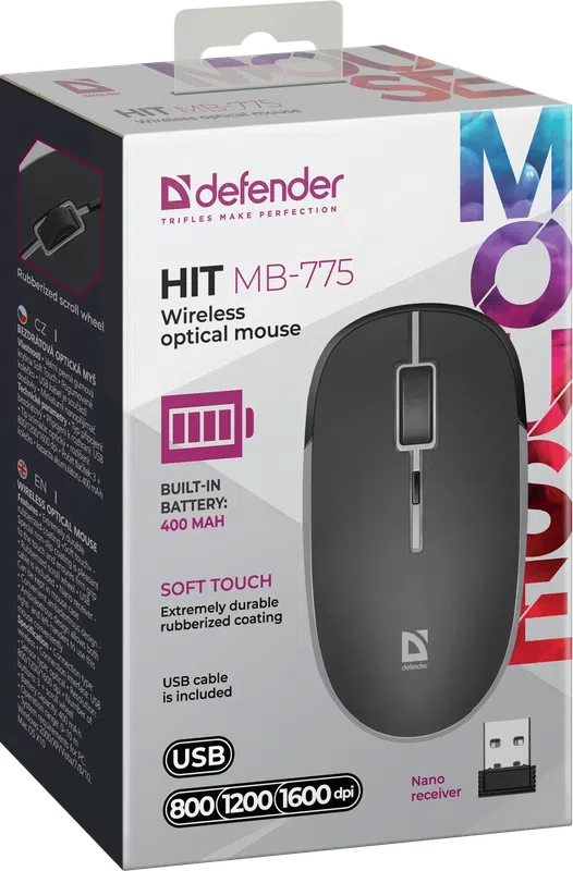 Defender - Wireless optical mouse Hit MB-775