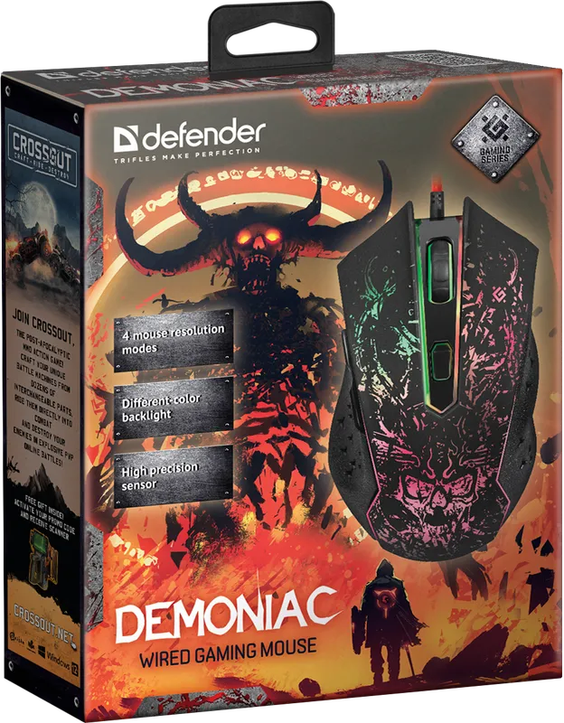 Defender - Wired gaming mouse Demoniac GM-540L