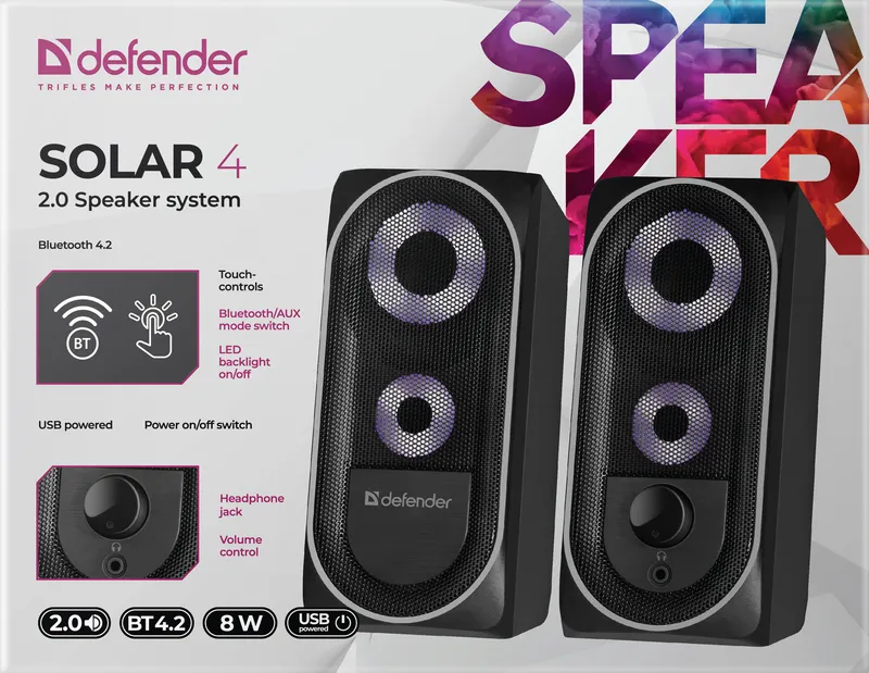 Defender - 2.0 Speaker system Solar 4