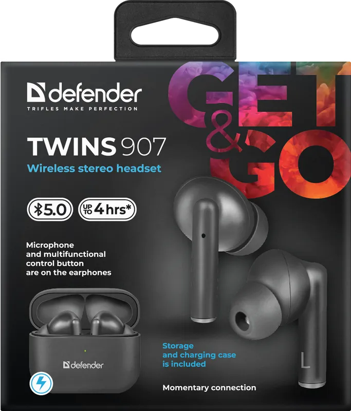 Defender - Wireless stereo headset Twins 907