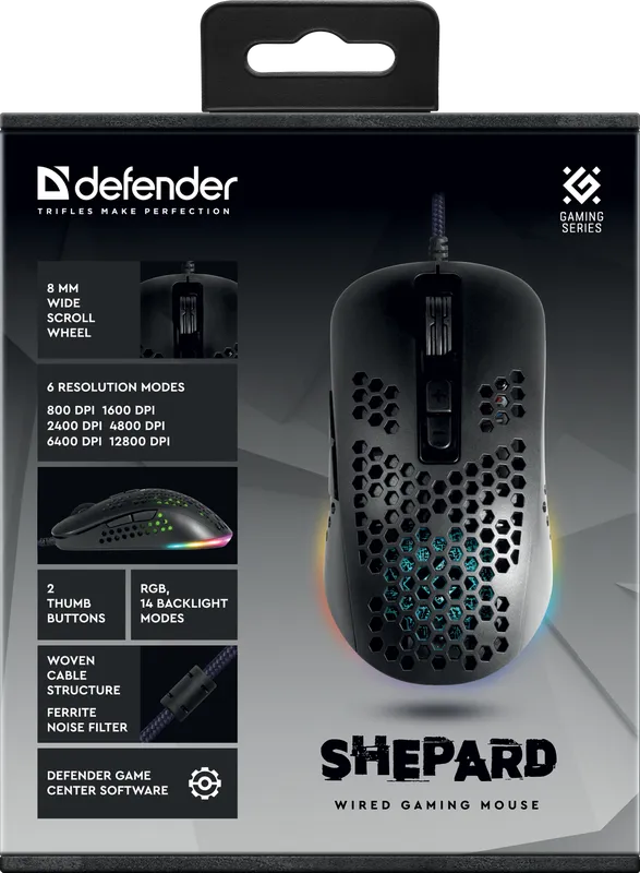Defender - Wired gaming mouse Shepard GM-620L