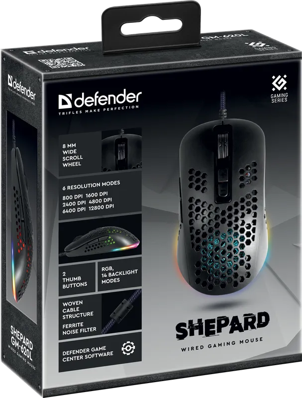 Defender - Wired gaming mouse Shepard GM-620L