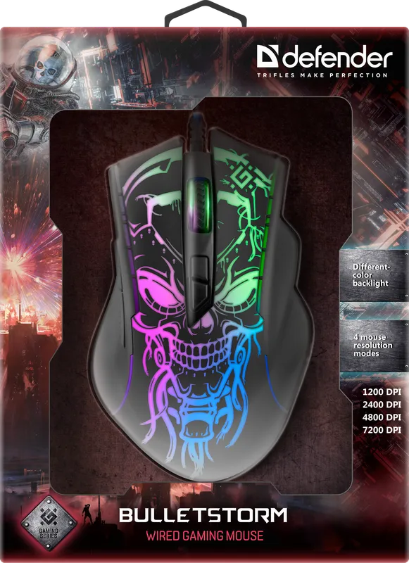 Defender - Wired gaming mouse Bulletstorm GM-928
