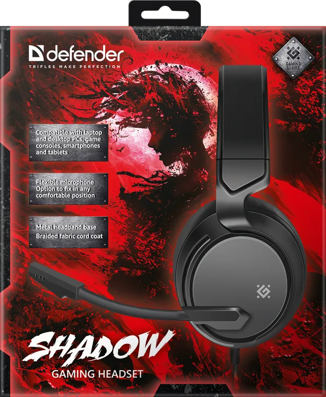 Defender - Gaming headset Shadow