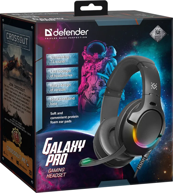Defender - Gaming headset Galaxy Pro