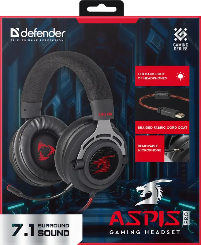 Defender - Gaming headset Aspis Pro