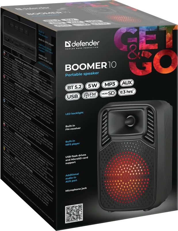 Defender - Portable speaker Boomer 10