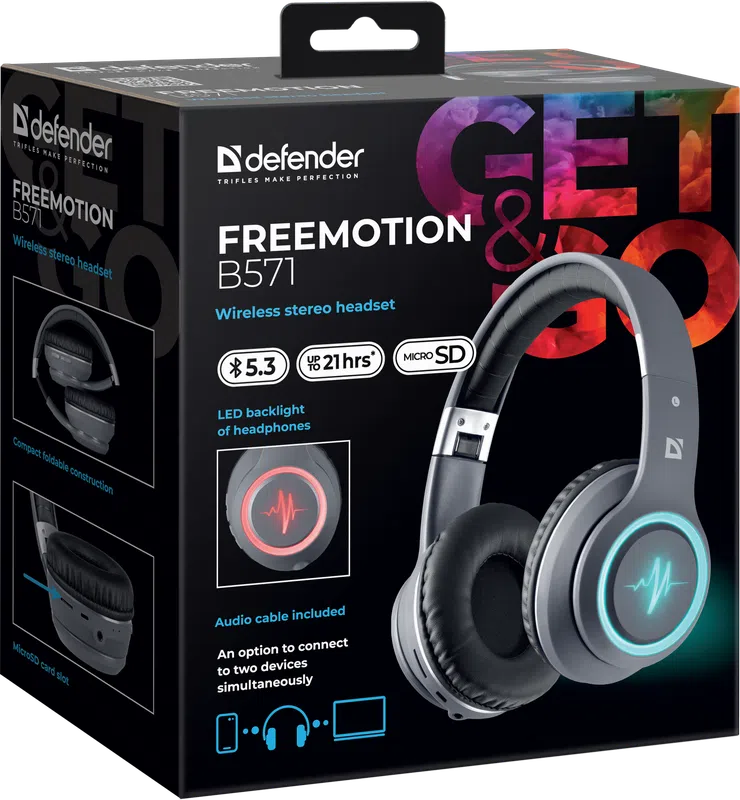 Defender - Wireless stereo headset FreeMotion B571