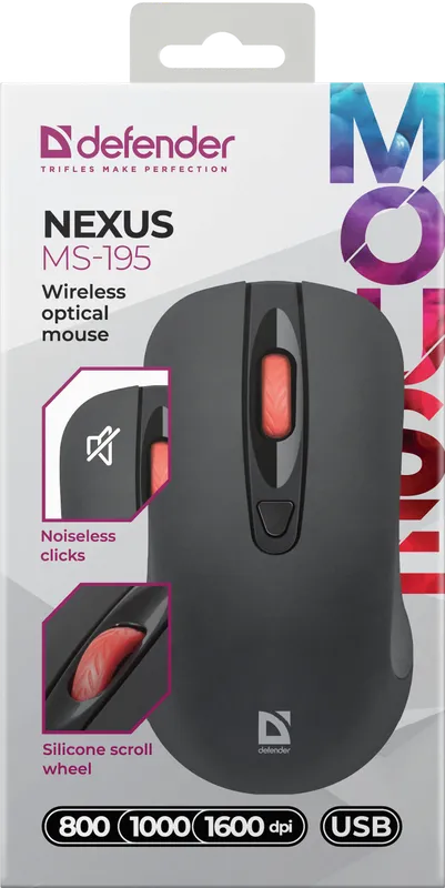 Defender - Wireless optical mouse Nexus MS-195