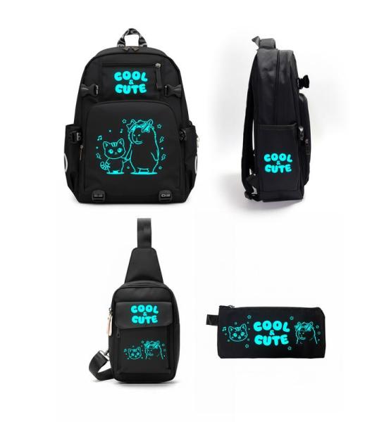 Defender - School backpack Glowy